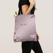 Bolsa Tote Floral Rosa Delicada