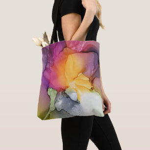 Bolsa Tote Floral Rosa Moderno