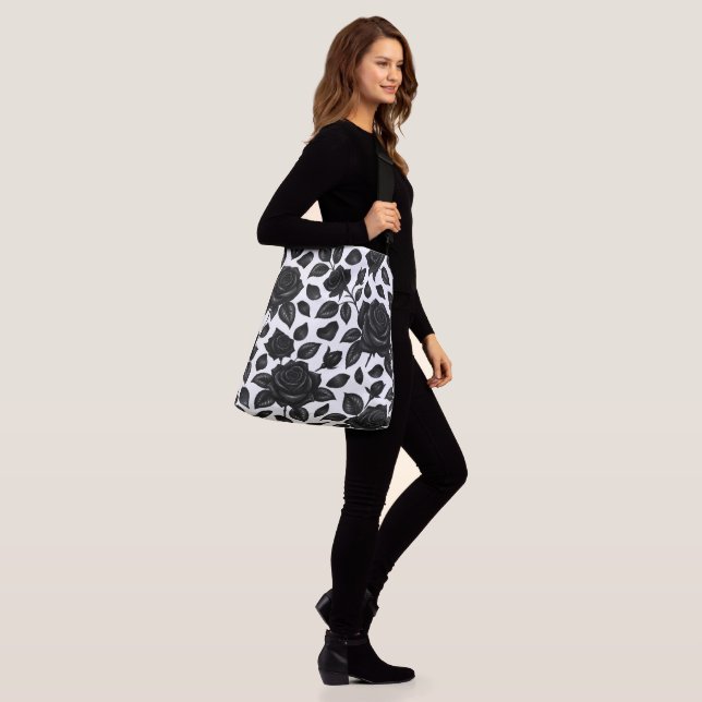 Bolsa Tote Floral Rosa Negra (No(a) Modelo)