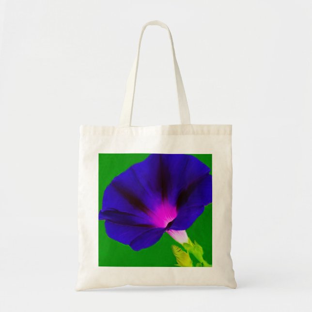 Bolsa Tote Floral Rosa-Roxo  (Frente)