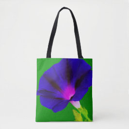 Bolsa Tote Floral Roxo-Rosa Ardente