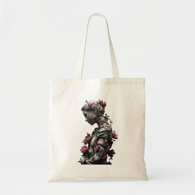 Bolsa Tote Floral Stone Goddess (Frente)