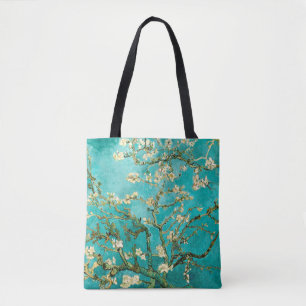 Bolsa Tote Floral Van Gogh, Floral Vintage, árvore de amênd