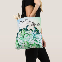 Bolsa Tote Floral Verde Dois Tons Tia da Noiva