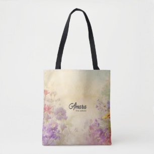 Bolsa Tote Floral Vintage Serena Personalizada