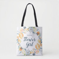 Floral Wreath Monogramed Flower Girl