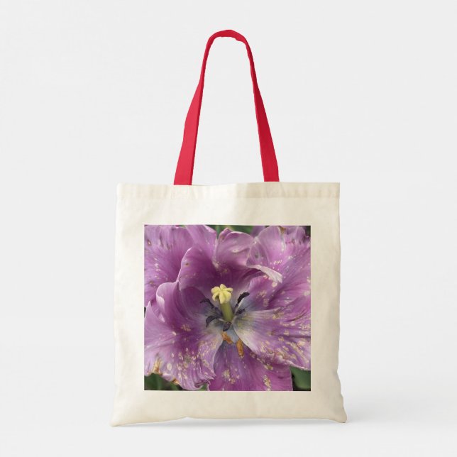 Bolsa Tote Flores  (Verso)