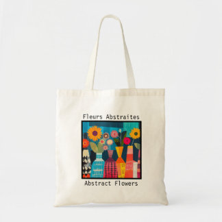 Bolsa Tote Flores Abstratas femininas