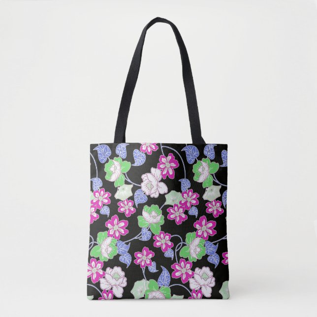 Bolsa Tote flores altas (Frente)