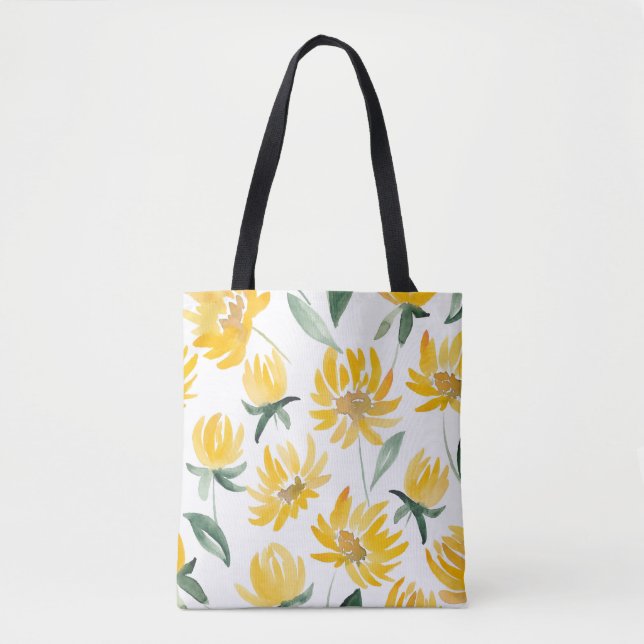 Bolsa Tote Flores Amarelas Pão-de-Verão (Frente)
