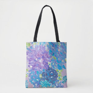 Bolsa Tote Flores Azuis