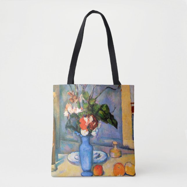 Bolsa Tote Flores Azuis, Paul Cezanne (Frente)