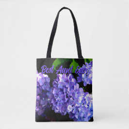 Bolsa Tote Flores azuis roxas-do-mato