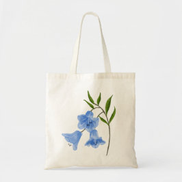Bolsa Tote Flores Bluebell pintadas à mão