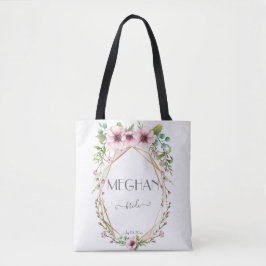 Bolsa Tote Flores Bonito de Anêmonas Rosa-Rosa