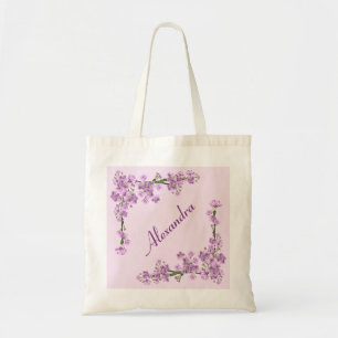 Bolsa Tote Flores bonito de Cereja Rosa
