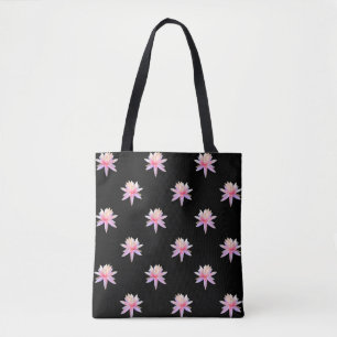 Bolsa Tote Flores Brancas Super Bonitas Rosa