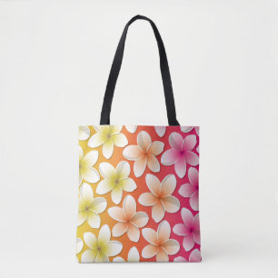 Bolsa Tote Flores Brilhantes Frangipani/ Plumeria