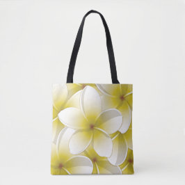 Bolsa Tote Flores Brilhantes Frangipani/ Plumeria