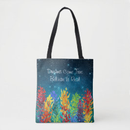 Bolsa Tote Flores Brilhantes Sonhos Noturnos Frescos tornam-s
