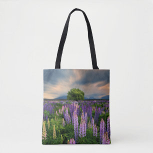 Bolsa Tote Flores   Campo de linha na Nova Zelândia