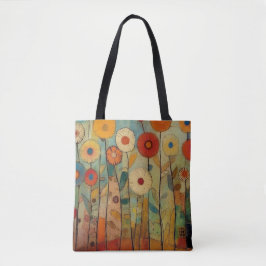 Bolsa Tote Flores Coloridas Boêmias
