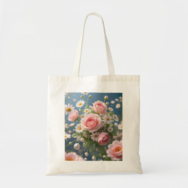 Bolsa Tote Flores com elegância extravagante eterno (Frente)