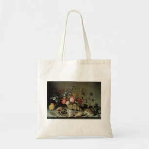 Bolsa Tote Flores, conchas e insetos Balthasar van der Ast