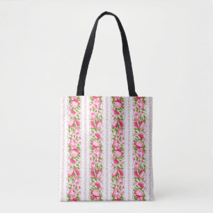 Bolsa Tote Flores Cor-de-Rosa