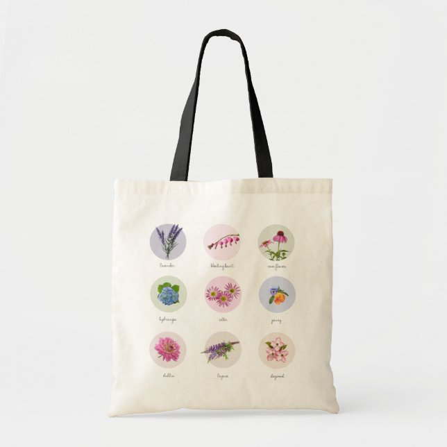 Bolsa Tote Flores da Nova Inglaterra (Frente)
