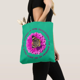 Bolsa Tote Flores da Sua Fidelidade Salmos Borboleta