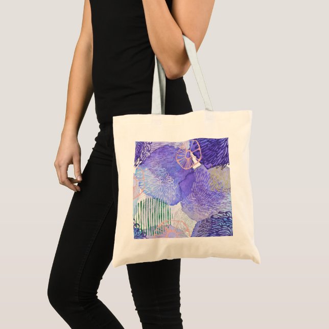 Bolsa Tote Flores de abstrato (Frente (produto))