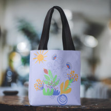 Flores de Abstrato em roxo claro