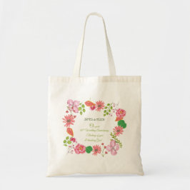 Bolsa Tote Flores de Aniversário de Casamento Religioso de 80