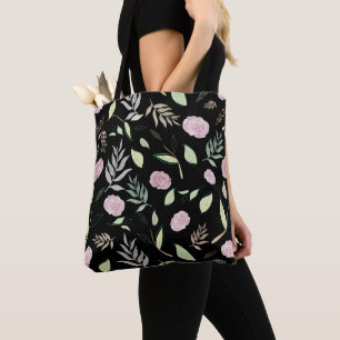 Bolsa Tote Flores de Aquarela Festivas 7
