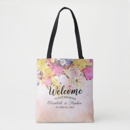 Bolsa Tote Flores de Aquarela Modernas Bag de Boas-vindas