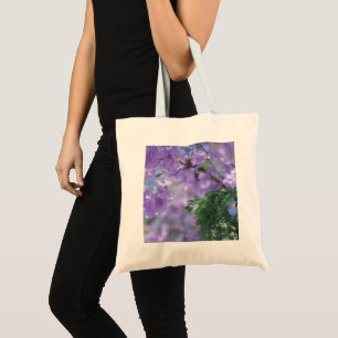 Bolsa Tote Flores de Árvore Purple Jacaranda
