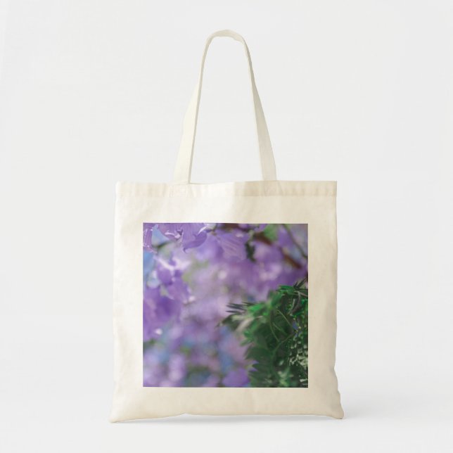 Bolsa Tote Flores de Árvore Purple Jacaranda (Frente)