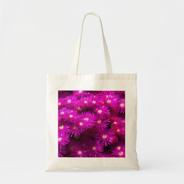 Bolsa Tote Flores de Aster Rosa (Frente)