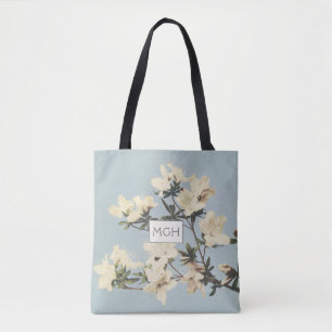 Bolsa Tote Flores de Azaléia Creme Monograma