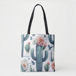 Bolsa Tote Flores de Cacto