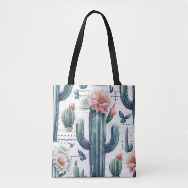 Bolsa Tote Flores de Cactus (Frente)