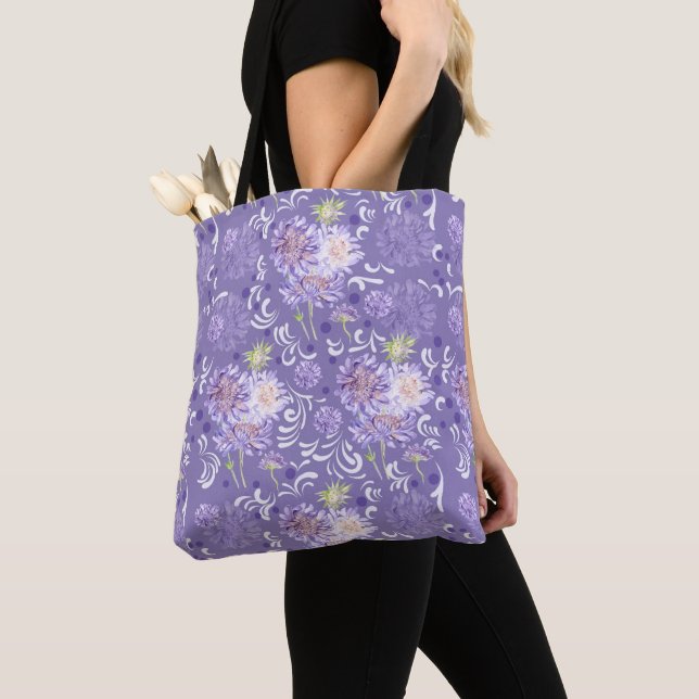 Bolsa Tote flores de campo (Close Up)