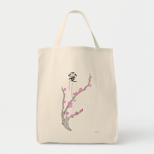 Bolsa Tote Flores de cerejeira (Frente)