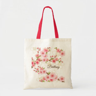 Bolsa Tote Flores de cerejeira elegantes