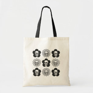 Bolsa Tote Flores de crânios