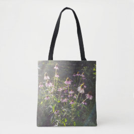 Bolsa Tote Flores de Echinacea no Sol