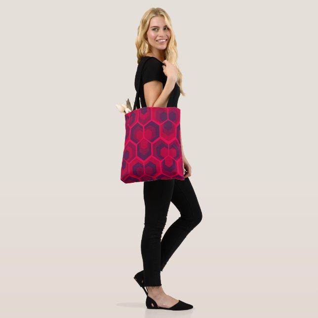 Bolsa Tote Flores de Hexágonos (No(a) Modelo)