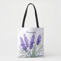 Flores de Lavanda de Aquarela