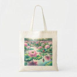 Bolsa Tote Flores de Lotus e Cotação